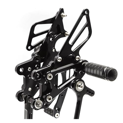Repose-Pieds Moto pour CBR600RR 2007-2023 CNC Noir Commandes Reculées Réglables Pédales
