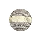 Bobby Boule – Kratzball für Katzen, Katzenspielzeug aus recyceltem Seil, Grau, 10 cm
