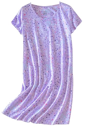 Image of PNAEONG Women's Cotton Long Maxi Night Gown Nighty Dress Stylish Super Soft Comfortable | Soft Cotton Blend Nightshirt, Casual Printed Sleepwear, Comfy, Lightweight, Knee Length Nightdress for Sleep, Home, Lounge