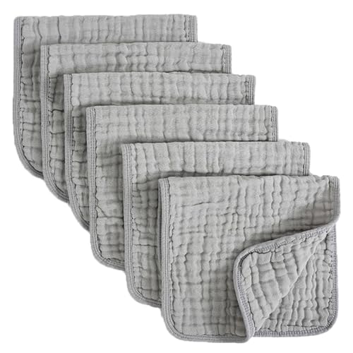 6 個多目的綿よだれよだれかけベビー唾液タオルソフト吸収性げっぷ布 6 層お風呂 & げっぷ用