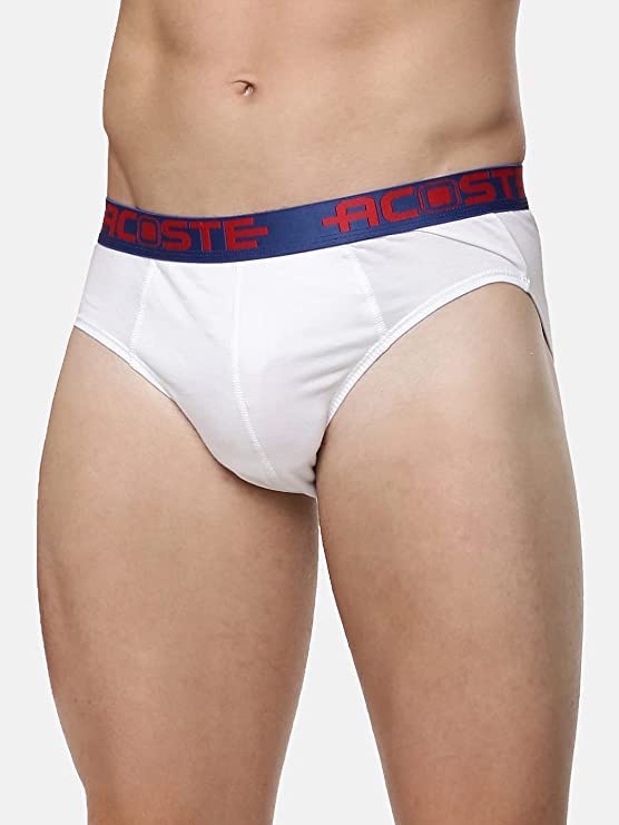 Image of RAMRAJ COTTON Men Pack Of 4 Solid Cotton Briefs | Soft Stretch Outer Elastic Waistband | Comfortable Daily Innerwear