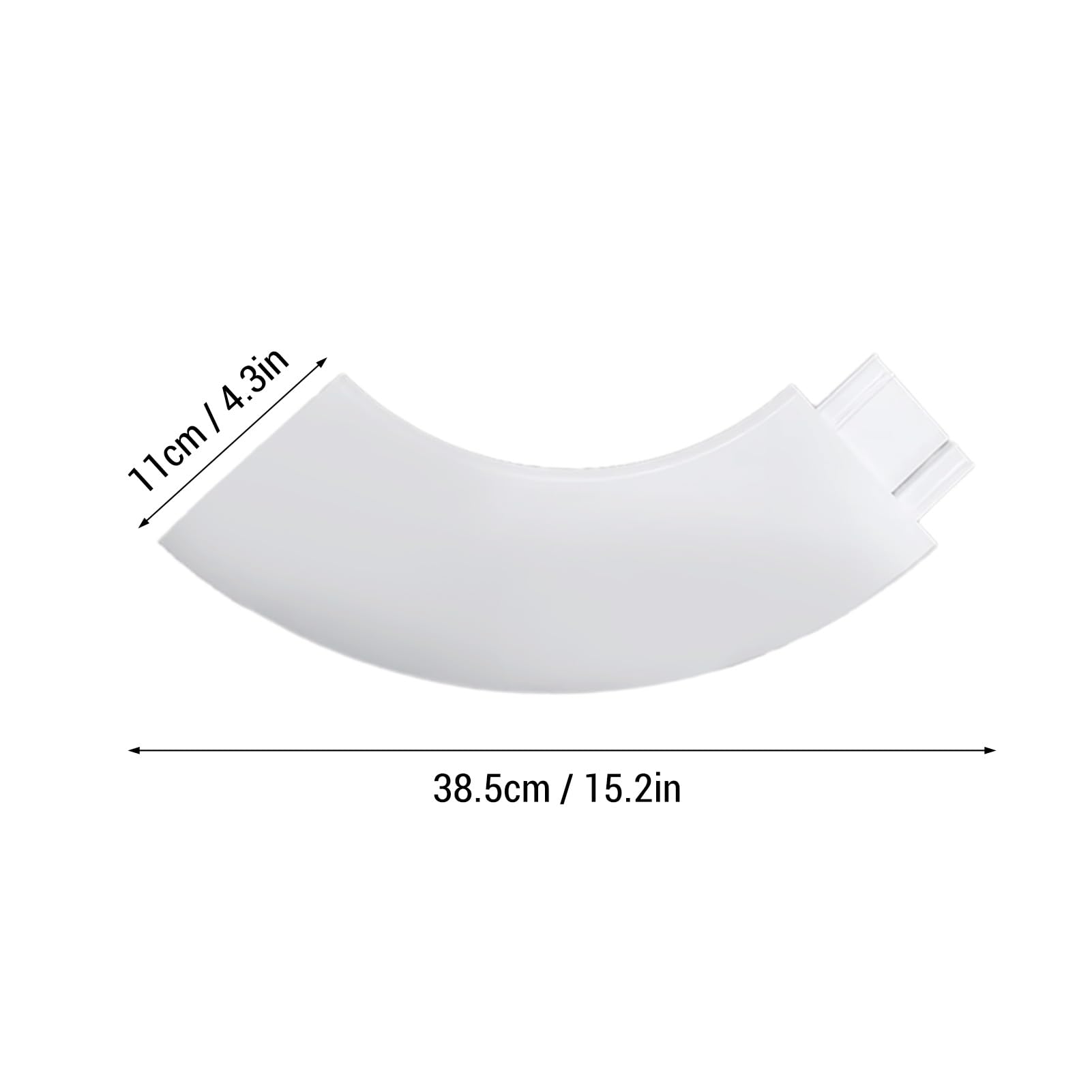 Vassoio girevole a 360°, per tavolo da pranzo e buffet, in plastica ABS, 38,5 cm, perfetto per feste ed eventi