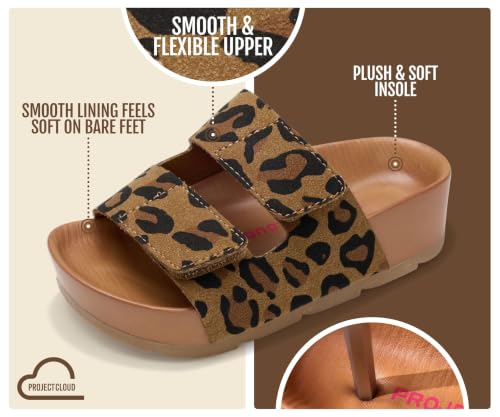 Image of Project Cloud Girls Sandals with Adjustable Buckle Wedge Sandals 2026