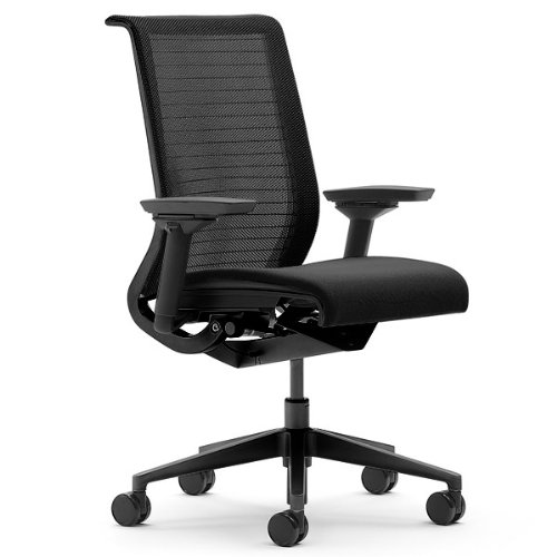 Steelcase Think Chair, Licorice 3D Knit Back with...
