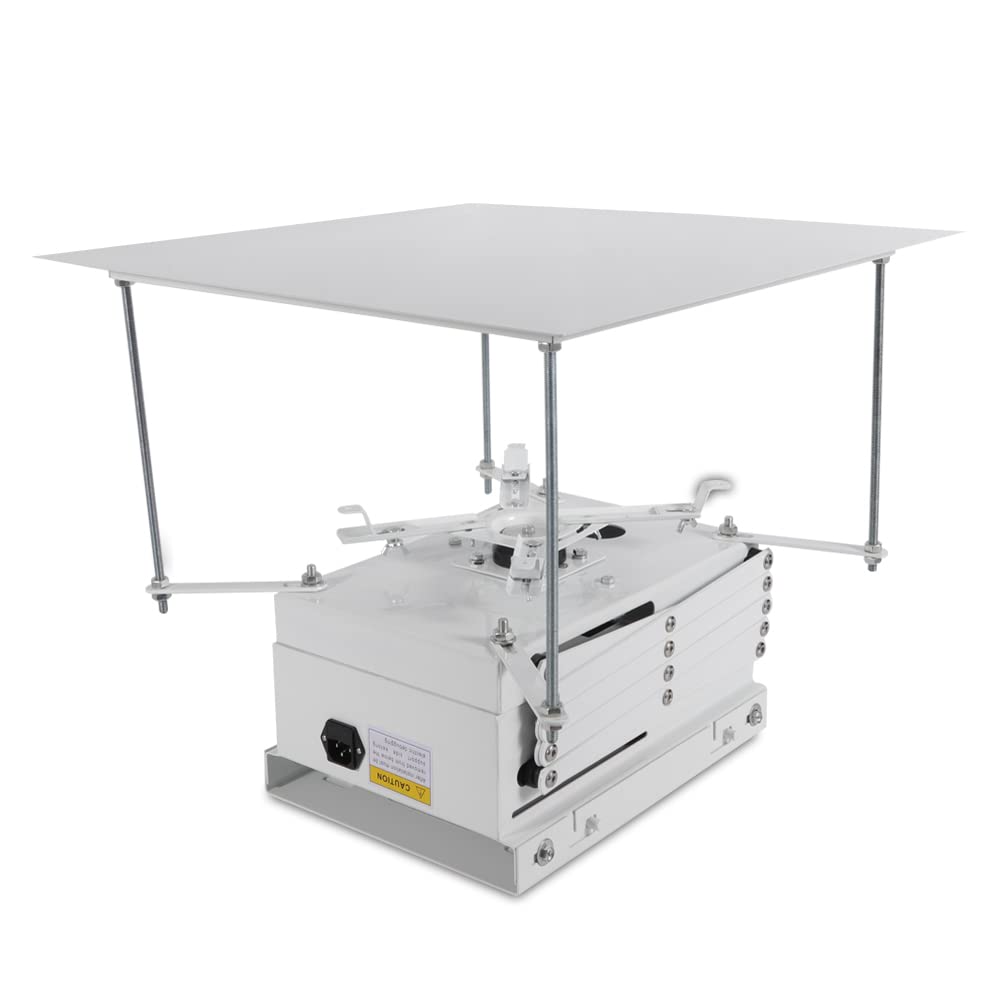 Electric Lift Projector Montaje motorizado para proyector Ascensor Con IR Remote Eléctrico Beamer Lifter Mando a distancia Elevador de techo Proyector Proyector Seguridad Soporte de jaula de seguridad