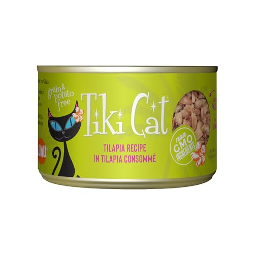 Image of Tiki Cat Luau Wet Cat Food, Tilapia, 6 oz. Cans (8 Count)