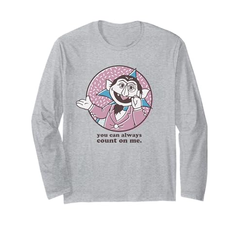 T-shirt Sesame Street Count à manches longues cadeau original pour anniversaire