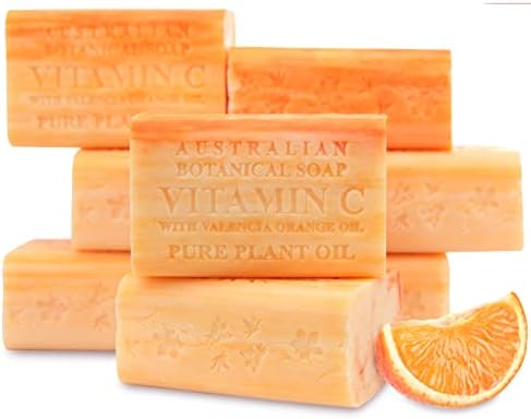 Australian Botanical Soap Valencia Orange Soap Bars, 6.6 oz., Pack of 8