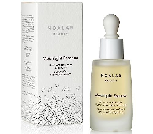 Moonlight Essence Siero Viso Vitamina C 10% Stabilizzata, Anti Age Antirughe e Antimacchie, con Niacinamide, Acido Ialuronico e Vitamina E, Illuminante e Antiossidante, Made in Italy, 30 ml