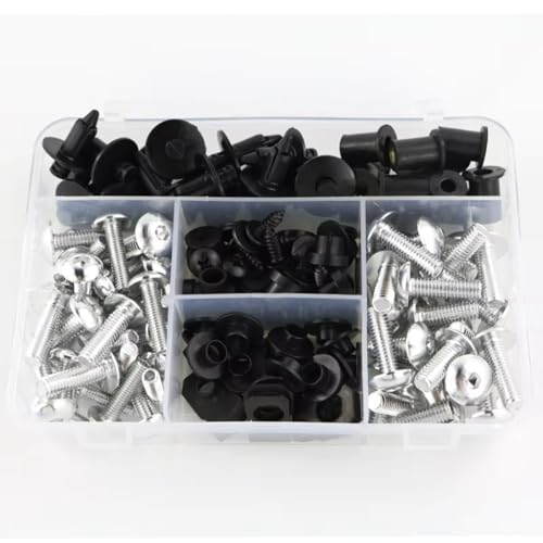 �I�[�g�o�C�p�l�W�E�{���g Compatible With VTR 1000 For VTR1000F For VFR 750 800 1200F For Carenage CBF1000 �t�F�A�����O�p�{���g�L�b�g�l�W�i�b�g�Z�p�{���g(Silver)