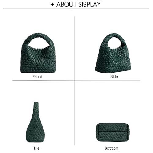 Image of JINMANXUE Fashion Mini Handbag For Women, Woven Tote Bucket Composite Bag Knitting Chain Bags, Crossbody Shoulder Purses