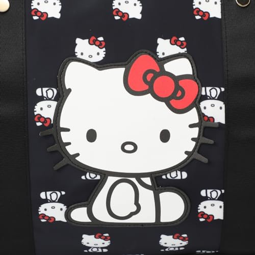 Hello Kitty AOP in Nylon with PU Accents Duffle Bag3
