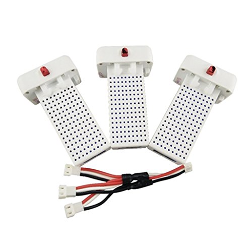 Fytoo 3PCS 7.4V 2000mAh Baterías Originales y 3 en 1 línea de conversión para SYMA X8SW X8SC X8SG X8 Pro Control Remoto Quadrotor Aviones Baterías de Litio Repuestos