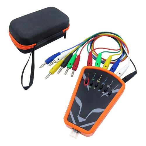 Upgrade HVAC Thermostat Bypass Tool Kit - Replacement for Supco Tradefox Jumper King | Professional Jumper Switch for AC/Heating Unit Diagnostic | with 4 Interchangeable Tips & Carrying Case