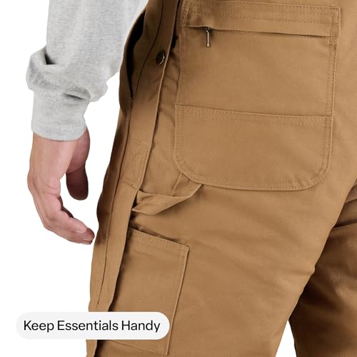 Berne Men's Heritage Insulated Duck Bib Overall, X-Large Regular, Black - Thumbnail 7