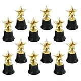 CALLARON 12 Pezzi Trofei Stella Piccoli Sportivi in Plastica Premi Multifunzione per Scuola e Feste, Accessori per Sport e attività Ricreative all’Aperto