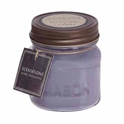 ScentationsMason Jar Candle 8.5 Oz. - White Linen
