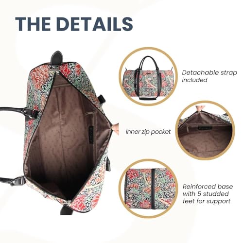 Image of Women Large Duffel Bag, Ladies Carry-on Overnight Weekender, Womens Hand Luggage, Travel Bags for Teens & Girls, The Cray, X-Large, Tapestry