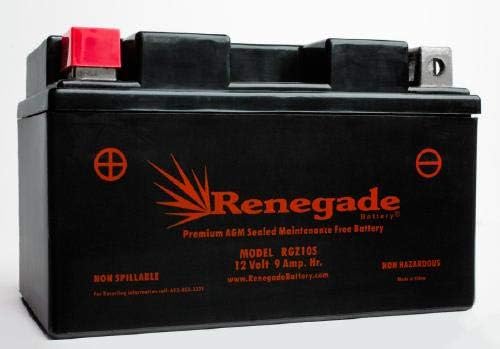 RGZ10S 250+ CCA's; Motorcycle Replacement Battery for (2017, 2018, 2019, 2020, 2021, 2022, 2023) EN650 Vulcan S / EN650 Vulan S ABS / EX650 Ninja 650 (ABS) / ZR650 Z650 (ABS)