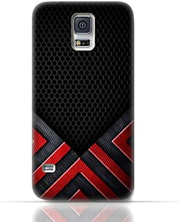 AMC Compatible with Samsung Galaxy S5 TPU Silicone Case with Abstract Mesh Pattern