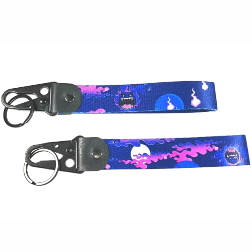 Image of 2 pack Wrist Lanyard Keychain for Women and Men, Anime Theme