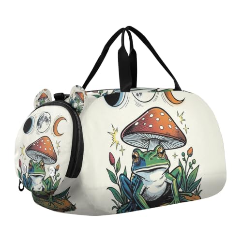Bolsa de lona para gimnasio con compartimento para zapatos ventilado y diseño multifuncional