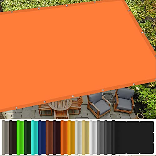Voile d'ombrage résistant à l'eau bloque 98% des UV bâche orange