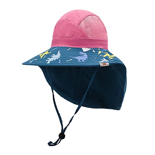 Girls Straw Sun Hat With Chin Strap Summer Beach Upf 50+ Bucket Hats Beach Hat With Wide Brim Kids Summer Hat #TOP24