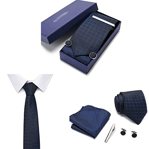 Set de corbatas tejidas con caja de regalo para hombre