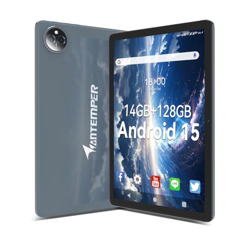 2025 Newest Tablet 10 Zoll Android 15, 4G LTE Dual SIM+5G WLAN Tablets, 14GB RAM+128GB ROM(1TB TF), Tablet PC mit Octa-Core FHD 1280x800 Incell IPS, Face ID丨7000mAh丨GPS丨13MP+8MP丨Type-C丨GMS, Grau 2025 Newest Tablet 10 Zoll Android 15, 4G LTE Dual SIM+5G WLAN Tablets, 14GB RAM+128GB ROM(1TB TF), Tablet PC mit Octa-Core FHD 1280x800 Incell IPS, Face ID丨7000mAh丨GPS丨13MP+8MP丨Type-C丨GMS, Grau