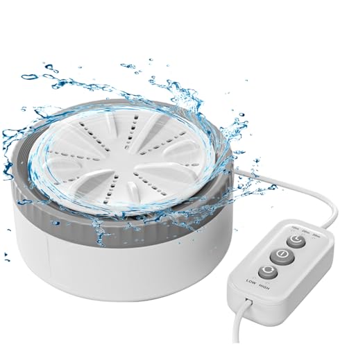 Portable Washing Machine USB Powered Mini Washer Turbine 3 Modes Travel Washing Machine for Business Trip, Home, Apartment, College Rooms Mini Washer