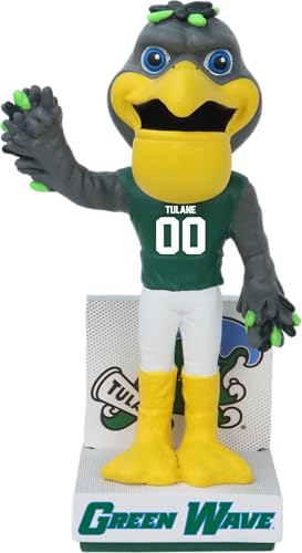 Riptide the Pelican Tulane Green Wave Mascot Bobblehead College