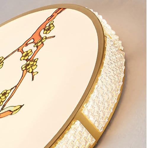 Plafonnier LED fleurs et oiseaux pour l'ambiance de votre chambre