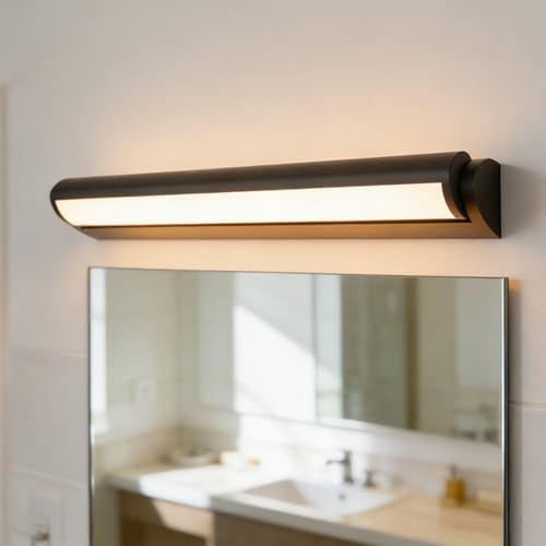 Evita reflejos molestos con esta lámpara de pared de baño giratoria 120° y luz cálida
