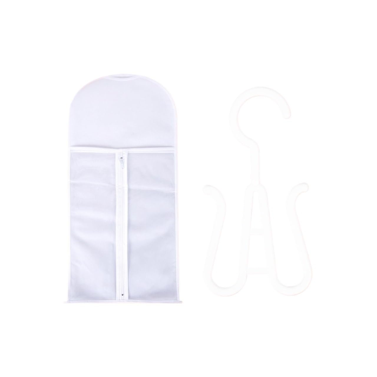 Wig Storage Bag 60/80Cm Wig Storage Bag With Hanger For Multiple Wigs Hairpieces Bundles Ponytail Hair Extension Packaging Bag Non-Woven Wig Bag(1)