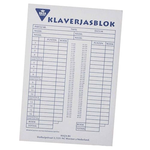 Haza Bloc de scores belote Lot de 1Unité(s)