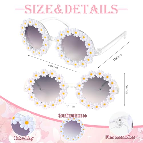 Image of Kids Sunglasses for Girls with Eyeglasses Case for Party Beach Dress Up Glasses