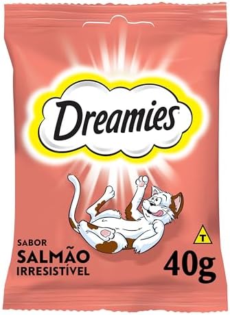 Petisco Dreamies Salmão Irresistível Gatos Adultos 40g
