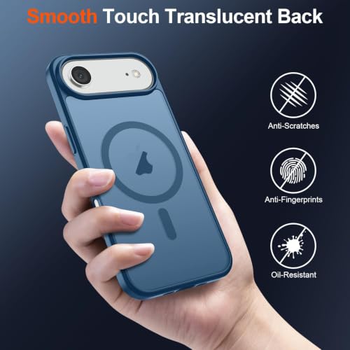 Image of AIBEX Back Cover Case for Apple iPhone 14 Pro Max MagSafe Compatible | Slim Case with Wireless Charging Support | Anti-Scratch, Anti-Fingerprint & Lightweight Military-Grade Protective Cover - Black
