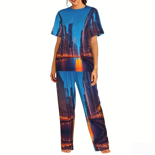 Pyjama doux femme Chicago pour ne plus avoir froid et dormir confortablement