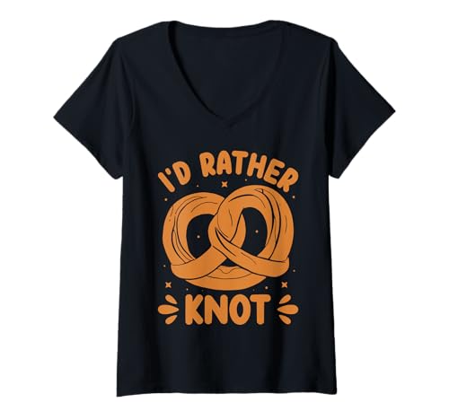 Mujer I'd Rather Knot Camiseta Cuello V