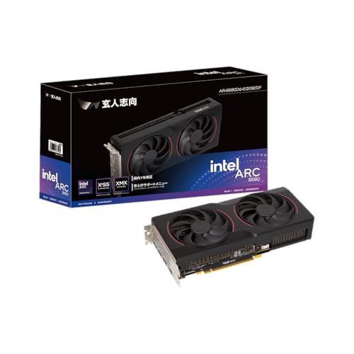 超美品 Intel ARC B580 12GB 新品同様 Amazon | 玄人志向 Intel Arc B580 搭載 グラフィックボード GDDR6