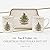 Spode Christmas Tree Polka Dot 10oz Mug & 8" Tray Set (3-Piece Set) - Festive Porcelain Mugs with Melamine Tray, Dishwasher & Microwave Safe - Ideal for Hot Chocolate or Coffee