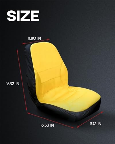 FLYINGWING LP95233 Upgrade-Sitzbezug, groß, kompatibel mit der Rückenlehne des John Deere Compact Utility Traktors, bis zu 18 Zoll hoch, kompatibel mit Traktoren der Serien 3E, 3R, 4M und 1023E