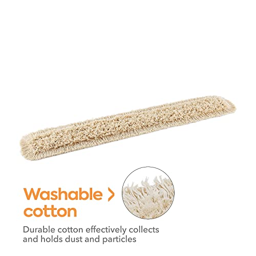 Image of Coastwide Professional Cut-End Dust Mop Head, Cotton, 60 inch x 5 inch, White