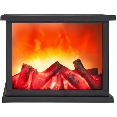 GloBrite LED Electric Fireplace with Battery Cover