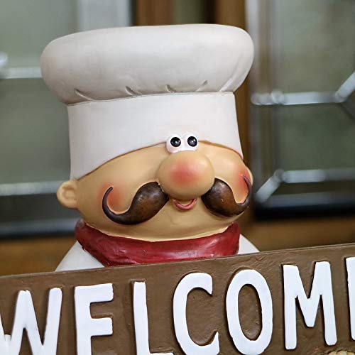 Amazon.co.jp: 可愛いコックさん シェフ WELCOME ウェルカム 樹脂製