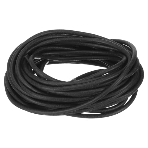 uxcell Silicone Foam Seal Strip,2.5mm(0.1") Dia 5.5 Meters(18.04 Ft),Black
