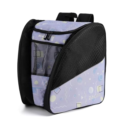EALER SBH202 Ice Skate Bag Ice Skating Backpack, Roller Skates Ski Boot Bag, Ice & Inline Skate Bag - Large Capacity Waterproof Protective