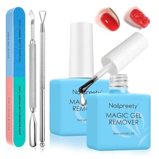2 Piezas Removedor de Esmalte de Uñas,Quita Esmalte Semipermanentes Para Uñas, quitaesmalte semipermanente FáCil Y RáPido, Adecuado para los amantes de la manicura DIY diaria